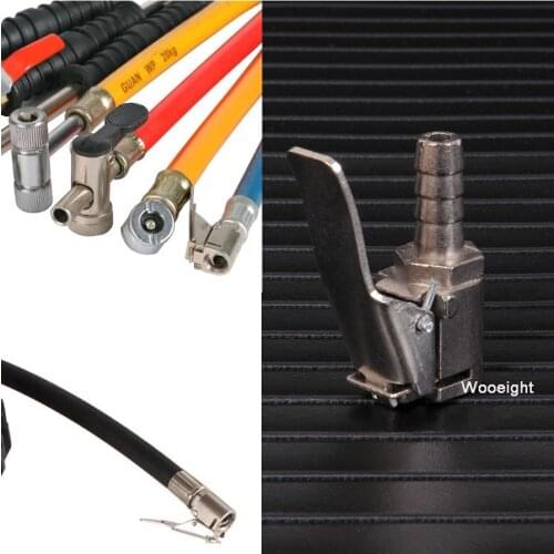 Wooeight 1pc 6mm Auto Air Pump Chuck Clip Car Truck Tyre Tire Inflator Valve Adapter Connector Zinc Alloy Car Accessories Clamp