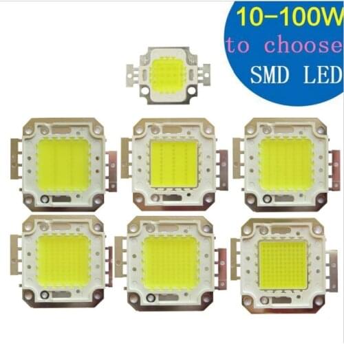 10pcs /lot 10W 20W 30W 50W 70W 80W 100W LED Lights High Power Lamp floodlight Warm White / Neutral White Cool White GPILED 30MIL