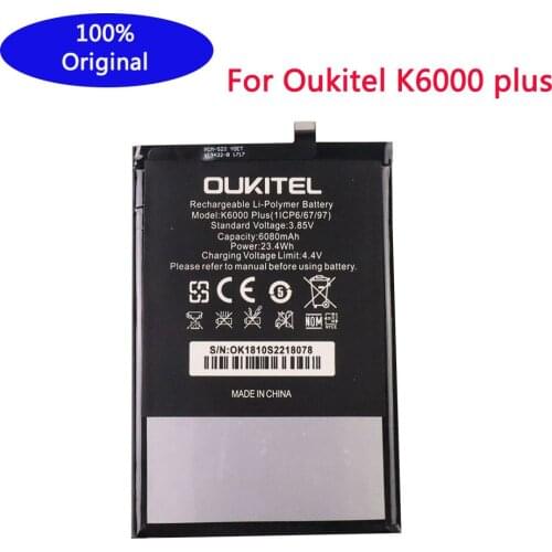 100% New OUKITEL K6000 PLUS Replacement 6068mAh Parts backup battery for OUKITEL K6000 PLUS Smart Phone
