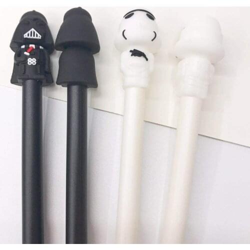 2pcs Writing Pen Black Gel Ink Pens Unicorn Cat Animals Pen for writing Cute stationery Kawaii Gift office school supplies 0.5mm