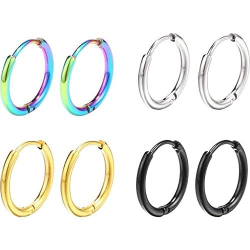 316 Stainless Steel Earrings for Women/Men Small Hoop Earrings Ear Bone Aros Tiny Ear Nose Ring Girl Aretes Ear Hoops