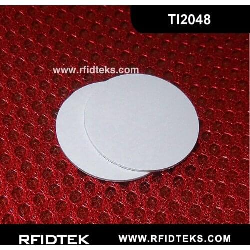 CT30mm RFID PVC Disc Tag Industry Coin Tag 13.56MHZ 2048BIT R/W TI ISO15693 ISO18000-3 with Tag-it HF-I Plus (TI2048) Chip
