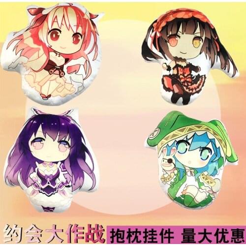 HOT Anime DATE A LIVE Yatogami Tohka Tokisaki Kurumi Plush Toys Cartoon Doll Gift 45CM