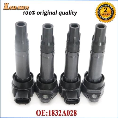 1/4pcs High Quality Car Ignition Coil 1832A028 FK0319 For Mitsubishi Smart 451 Fortwo Coupe Cabrio 1.0