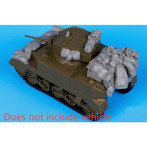 1:35 Ratio Resin Die-casting M5A1 Armored Vehicle Tank Chariot Parts Modification Does Not Include Unpainted Tank Model 35714