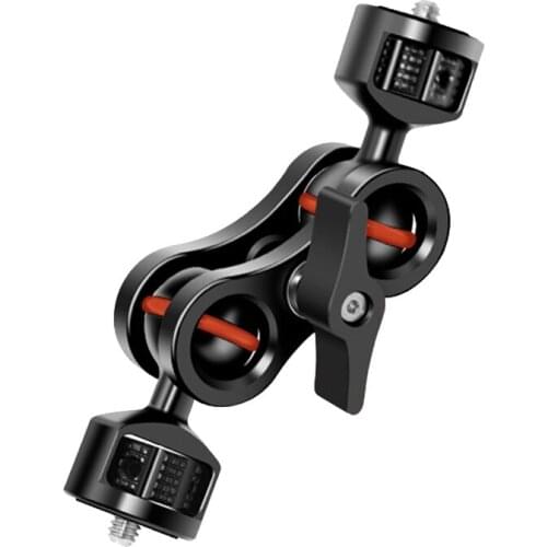 New Magic Arm with Double Ballheads Bracket 1/4Inch Screw SLR Camera Universal for Field Monitor LED Lights Microphone