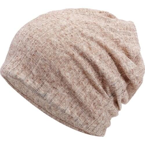 Modal Material Beanie Thin Cotton Women Man Beanie Non-Allergic Hat Spring Summer Casual Skull Cap SA758