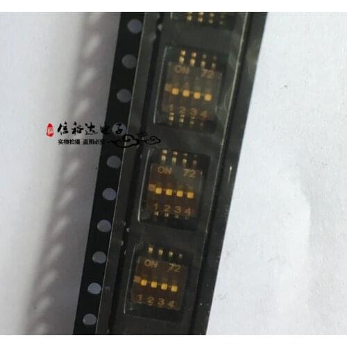 Original new 100% SMD slide pull out code switch 4 gear spacing 1.27MM CHS-04B CHS-04TB2