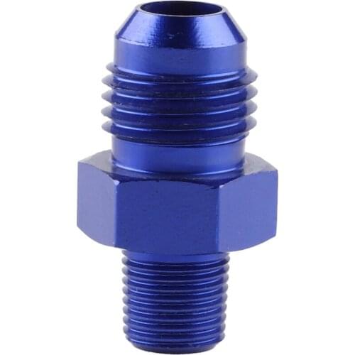 Aluminum Alloy Male Flare AN6 To 1/8" NPT Straight Fuel Oil Fitting Adapter No Leakage Under High Pressure And Temperature