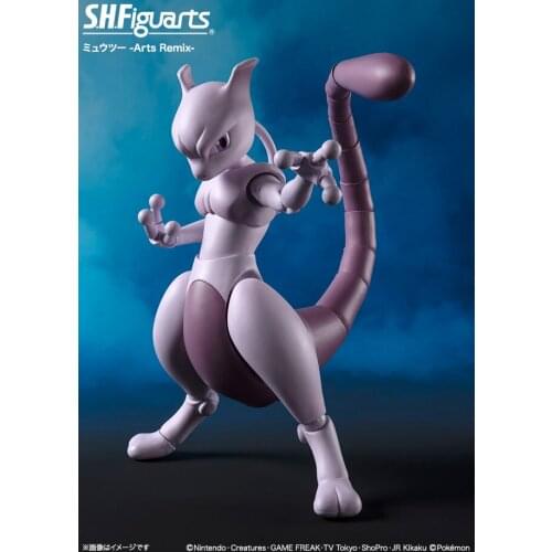 Genuine Pokemon SHF Mewtwo Joints Movable Action Figure Model Toys