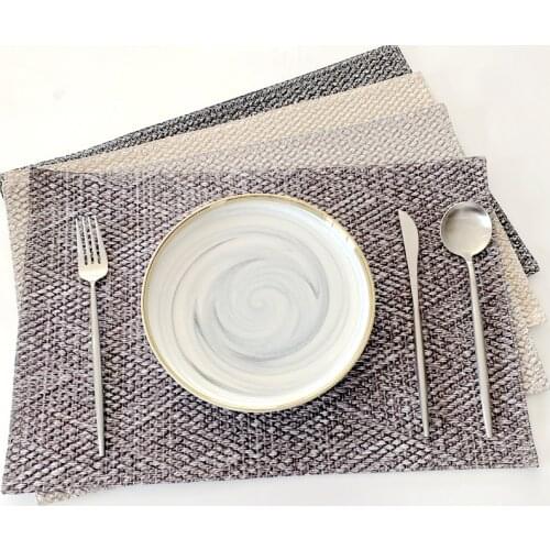 Placemat European PP Environmental Protetion Pattern Table Mat Insulation Pad Decorative Coffee Coasters Kitchen Tool Tableware