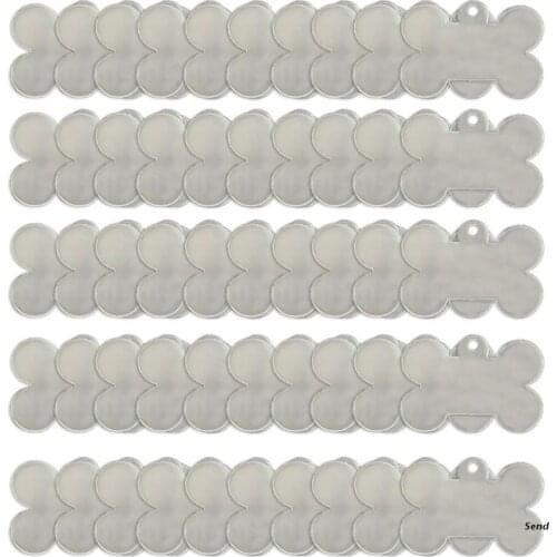 50 Pcs Clear Acrylic Blanks Keychain Necklace Pendant Transparent Tags for DIY Projects Vinyl Accessories Party Supplies