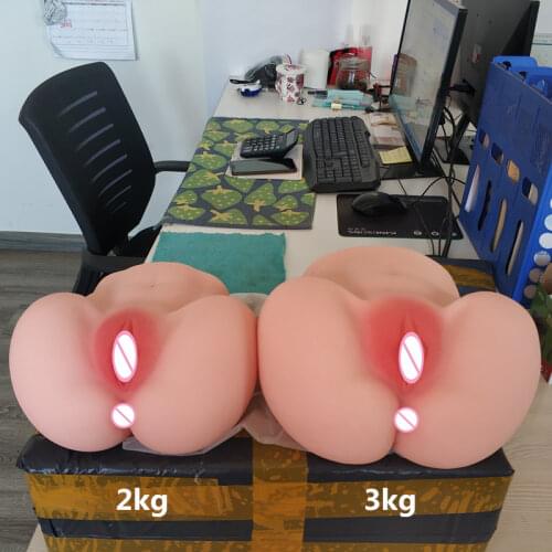 Realistic 3D silicone erotic doll male sex toy masturbator with big ass vagina pussy and anal pocket adult sex doll products