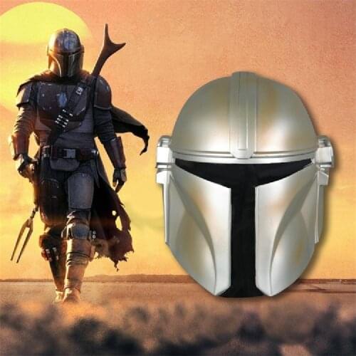 The Mandalorian Adults Helmets Anime Cosplay Bounty Hunter Beskar Costumes Accessories Masques Hard Pvc Halloween Party Props