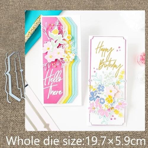 XLDesign Craft Metal Cutting Dies stencil mold 4pcs lace edges decoration scrapbook Album Paper Card Craft Embossing die cuts