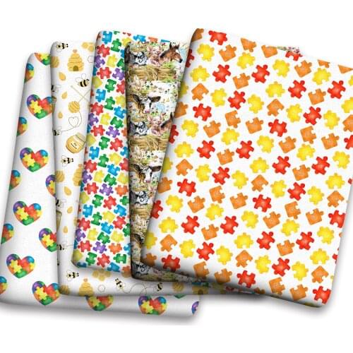 Spring Summer Cotton Super Dense Sewing Fabric Making Womens Wear Dress Children Clothing Home Clothes Cloth c01 0.5Meter