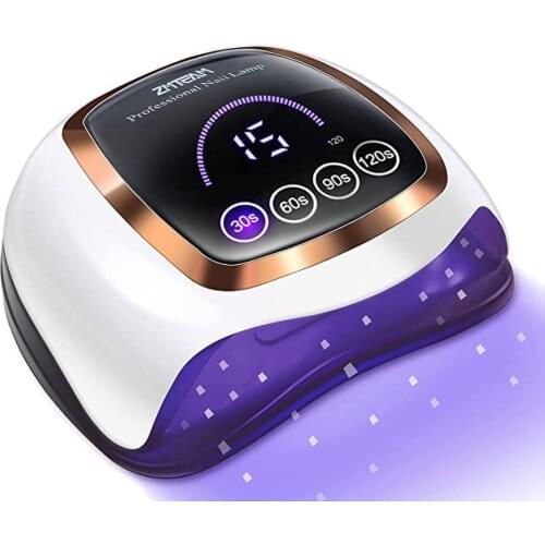 UV Led Nail Lamp ,168W Nail Dryer Gel UV Light for Nails Fast Drying ,Gel Nail Polish Curing Lamp Professional with 4 Timer Smar