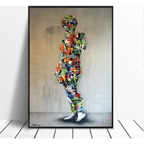 Street Art David Sculpture Posters and Prints Graffiti Figure Canvas Paintings Wall Art Pictures for Home Decor