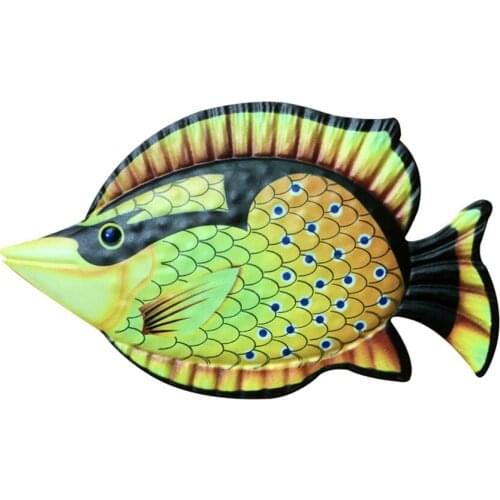 Iron Fish Garden Crafts Outdoor Ornaments Gardening Office Multifunction Porch Home Balcony 17.5*30*1CM Decoration