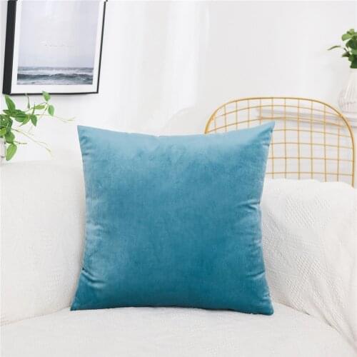 Solid Color Cushion cover Velvet Pillow Case For Home Decor Sofa Cushion Cover Bedroom Pillowcase Office Kids Room Pillow Covers