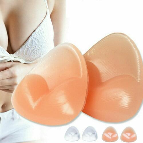 Women Removable Insert Silicone Bra Triangle Pads Enhancer Bikini Swimsuit Push-up Pad Intimates Accessories