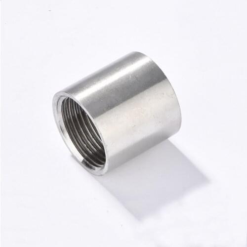 1/4" 3/8" 1/2" 3/4" 1" 1-1/4" 1-1/2" BSP Female Thread 201 Stainless Steel Pipe Fitting Connector Coupler