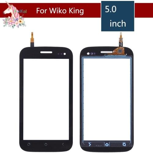10pcs/lot 5.0" For Wiko Cink King LCD Touch Screen Digitizer Sensor Outer Glass Lens Panel Replacement Black