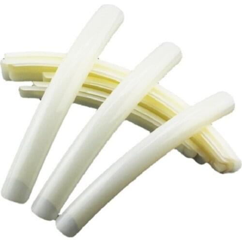 10Pcs Extra Long Stiletto False Nail Tips Half Cover Clear Natural Acrylic Tip Beauty Salon DIY Manicure Supplies Fake Nails