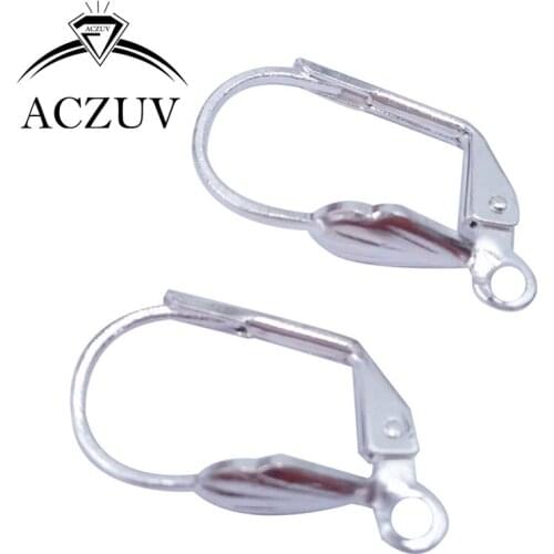 1000piece Silver Plated 10x17mm French Leverback Earring Hooks Earwires Earring Clasps Jewelry Findings Accessories FLBE002