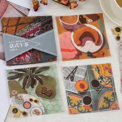 30 Sheets Sulfuric Acid Paper Memories of Winter Fresh paper Memo Pad stationary note pad Sheets Stationery Office Supplies