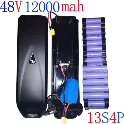 48V Electric Bicycle Battery Pack 12Ah, Front And Rear Hub Motor Kit, 12000Mah 18650 Batteries