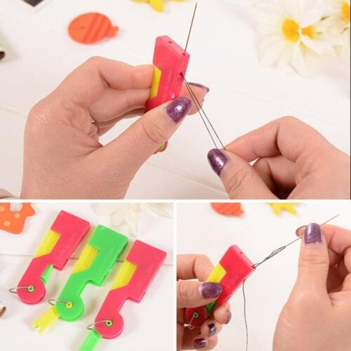 Automatic Needle Threader Elderly Helpful Easy Use Sewing Tools Sewing Accessories Handle Craft Sewing Tool DIY Apparel Sewing