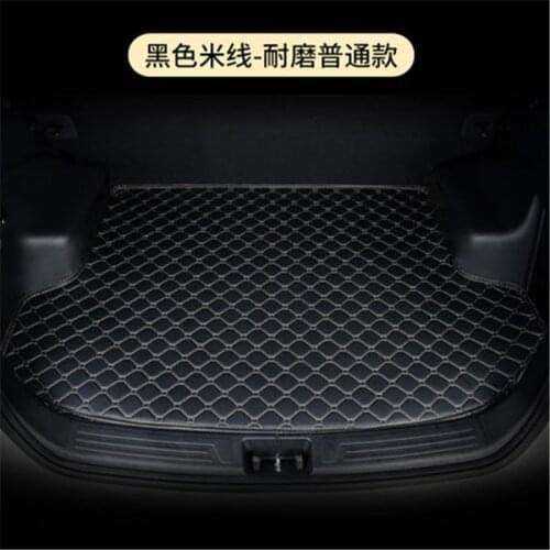 Car styling 3D three-dimensional PU tail box protective carpet pad trunk luggage pad for Peugeot 206 207 Hatchback