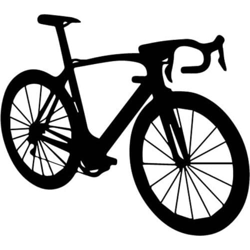 Interesting Sport Riding Bike Delicate Bicycle KK Vinly Decal Decor Car Sticker Mountain Bike Accessories Black/White 13cm*15cm