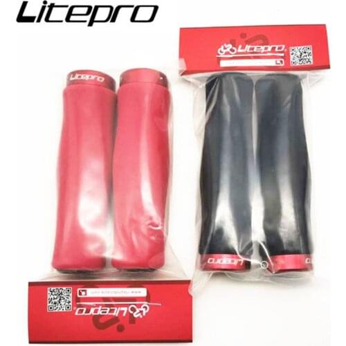 Litepro Ultra-light Single Side Locking Sponge Handgrip MTB Mountain Bike Folding Bicycle Handle Grips Handlebar 74g