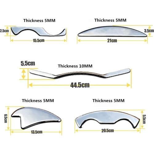 5 PCS Medical Stainless Steel Gua Sha Scraper Physical Therapy Fascia Knife Myofascial Release IASTM Tools Physiotherapy Knife Y