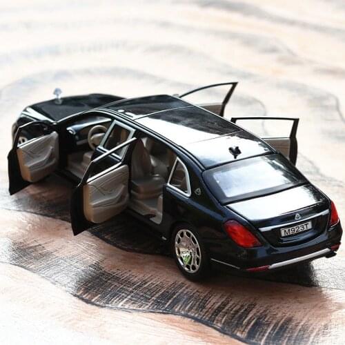 Simulation Maybach Alloy Car Model With Pull Back Electronic toy with Simulation lights and Music Model Car Toys For kids gift