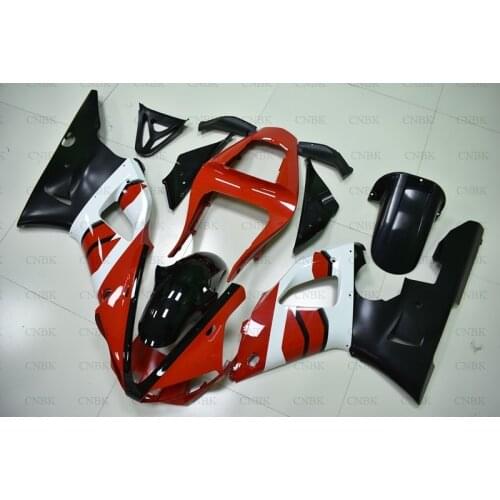 Fairings for YAMAHA YZFR1 2001 YZF R1 Fairings 2000 YZF R1 Fairing Kits 2000 - 2001 Red White Black