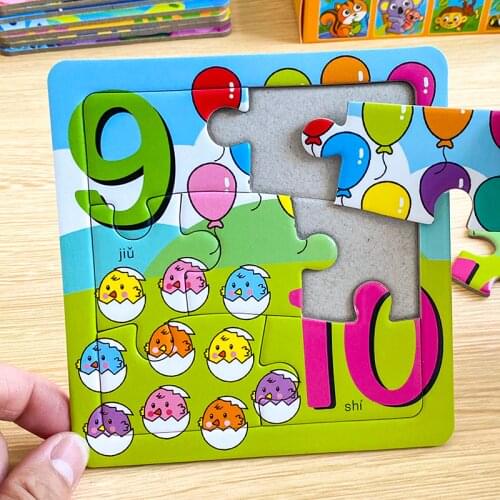 Puzzles Toy Children Forest Animal Learning Games Kids Educational Toys For Baby Gift Toy Puzzle Juguetes Wooden Toys BK50PT