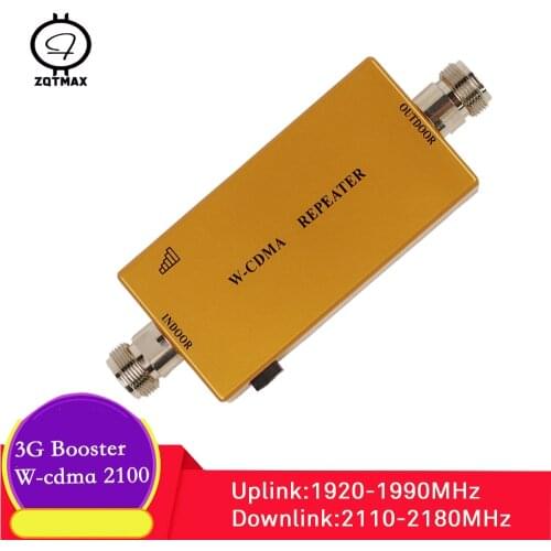 ZQTMAX 3g repeater wcdma cellphone signal booster HSPA WCDMA 2100MHz mobile signal amplifier internet (Band1) UMTS