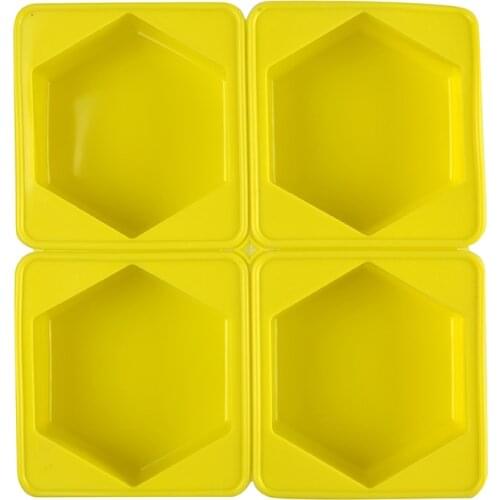 DIY Silicone Clay Aromatherapy Tablets Mold hexagon Crafts Hanging Ornaments Wax Molds Flower Soap Mould Craft Accessories