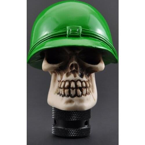 Universal Car Gear Shift Knobs Skull Head Gear Manual Transmission Gear Shift Knob Shifter Lever Gear Head Auto Car Modified