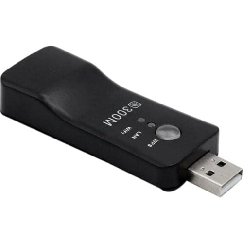 USB TV WiFi Dongle Adapter 300Mbps Universal Wireless Receiver RJ45 WPS for Samsung LG Sony Smart TV