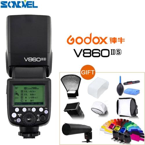 Godox Ving V860II V860II-S E-TTL HSS 1/8000 Li-ion Battery Flash Speedlite for Sony DSLR A7R A7RII A58 A99 A6000 DSLR MIni Shoe