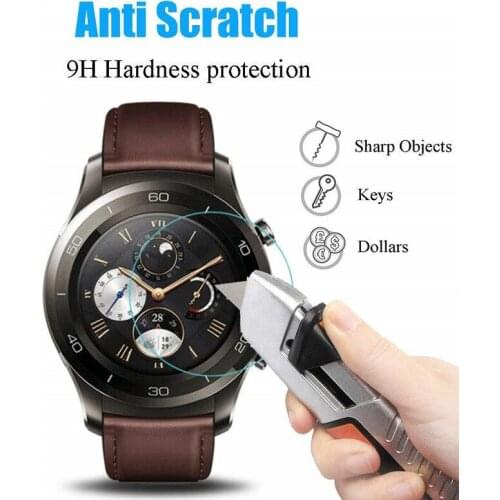 100pcs Tempered Glass for Huawei Watch GT 2 46mm Screen Protector Round Sport Smart Watch D38.5mm Protective Film Factory Direct