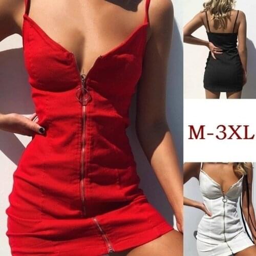 Womens Dress Summer Traf Pure Color Temperament Ring Zipper Bag Hip Sling Shein Dress Sexy Slim Slimming Woman Dress
