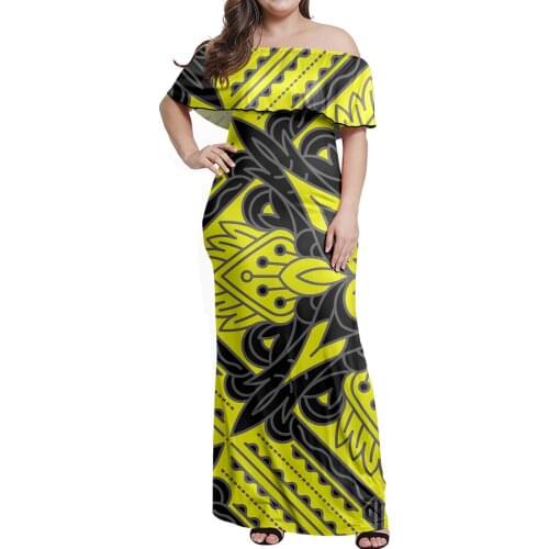 HYCOOL 2021 Women Spring Summer Dresses Off Shoulder Sleeveless Retro Vintage Elegant Dress Sexy Party Dress Yellow Vestidos