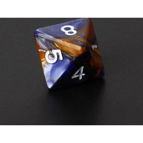 7pcs/Set Acrylic Polyhedral Dice For TRPG Board Game Dungeons And Dragons D4-D20 Y4UB