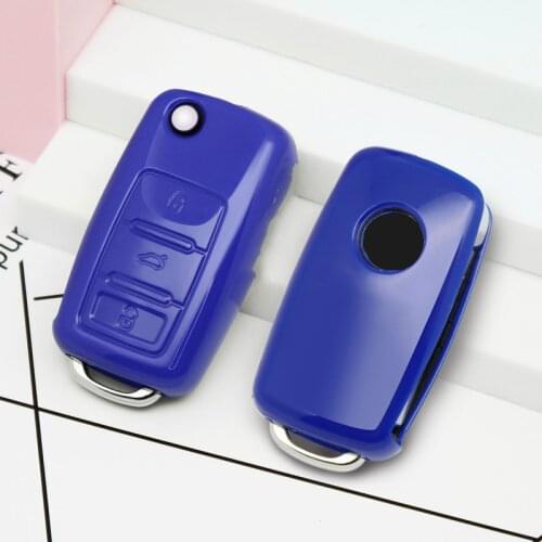 TPU Car Key Cover Case For Volkswagen VW POLO Tiguan Passat B5 B6 B7 Golf EOS Scirocco Jetta MK6 Octavia Accessories keychain