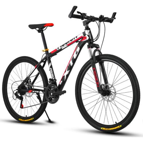 Mountain Bike Variable Speed Variable Speed Shock Absorption Double Disc Brakes Men and Women Bicycle Student Adult